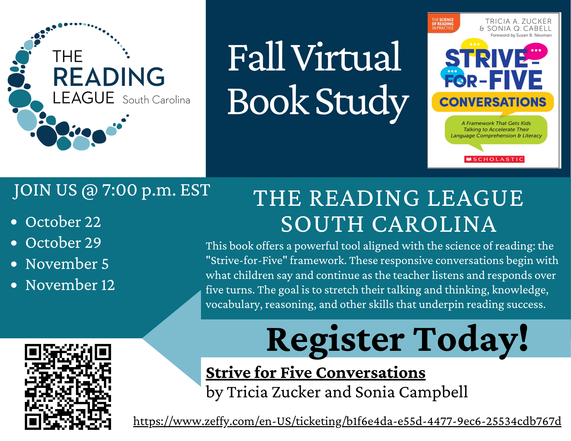 TRL-SC Fall Book Study Strive for Five Conversations