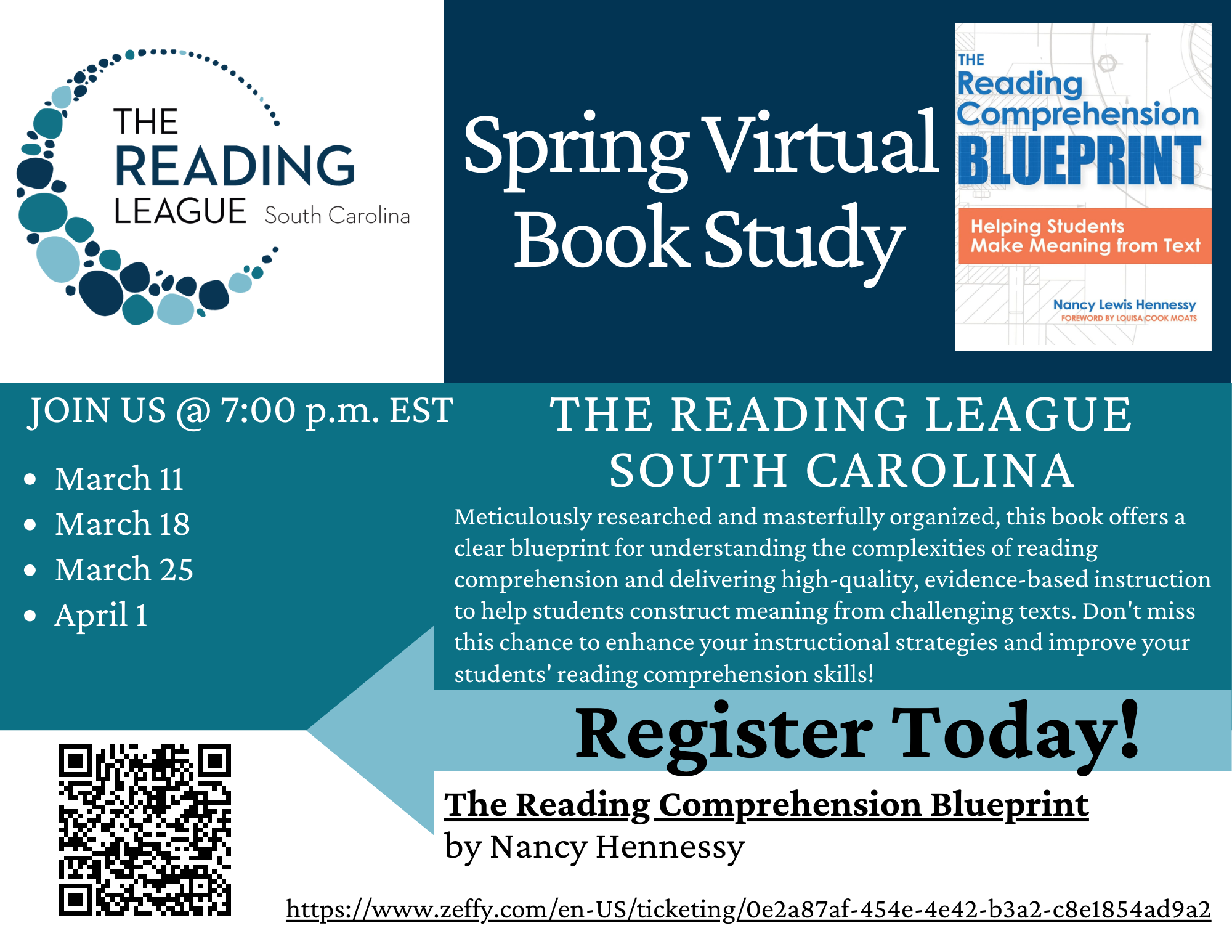 TRL-SC Spring Book Study Reading Comprehension Blueprint